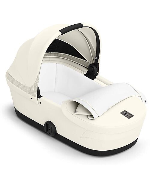 Cybex Melio Carrycot - Canvas White - Comfortable and Easy to Carry Pram Systems