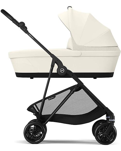 Cybex Melio Carrycot - Canvas White - Comfortable and Easy to Carry Pram Systems