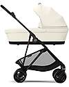 Cybex Melio Carrycot - Canvas White - Comfortable and Easy to Carry Pram Systems