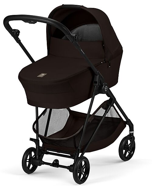 Cybex Melio Carrycot - Chocolate Brown - Comfortable and Easy to Carry Pram Systems