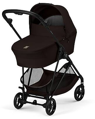 Cybex Melio Carrycot - Chocolate Brown - Comfortable and Easy to Carry Pram Systems