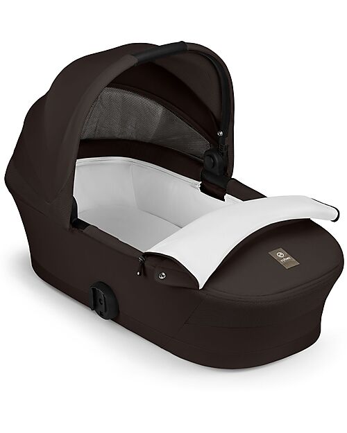 Cybex Melio Carrycot - Chocolate Brown - Comfortable and Easy to Carry Pram Systems