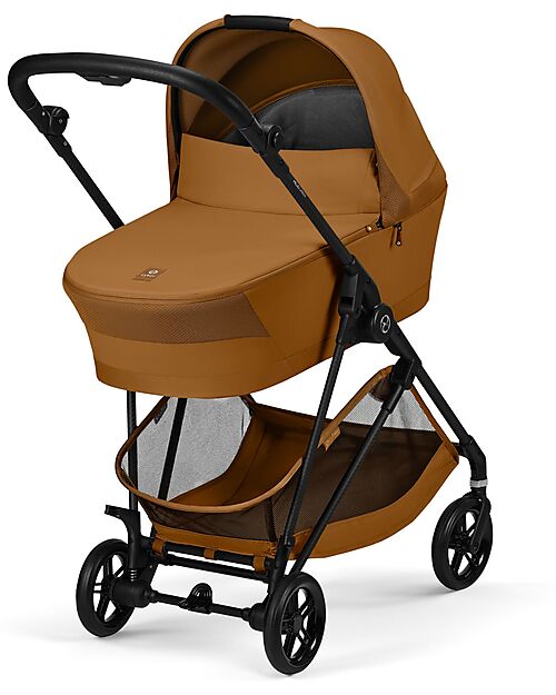 Cybex Melio Carrycot - Cinnamon Yellow - Comfortable and Easy to Carry Pram Systems