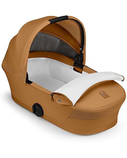 Cybex Melio Carrycot - Cinnamon Yellow - Comfortable and Easy to Carry Pram Systems