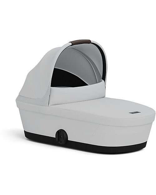 Cybex Melio Carrycot - Fog Grey - Comfortable and Easy to Carry Pram Systems