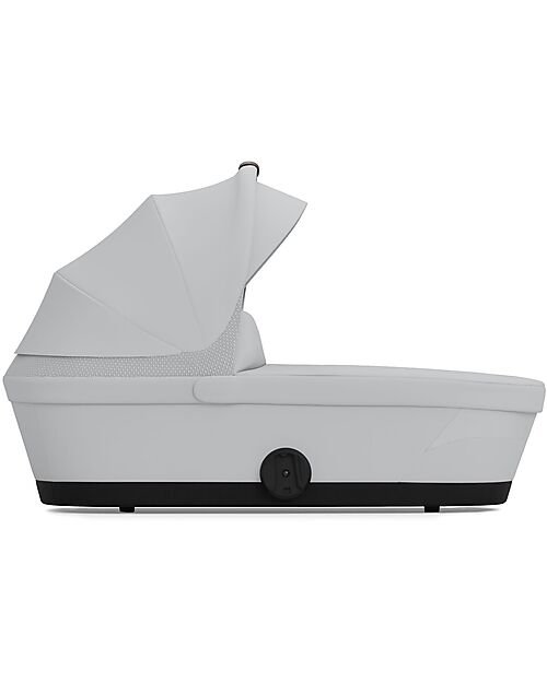 Cybex Melio Carrycot - Fog Grey - Comfortable and Easy to Carry Pram Systems