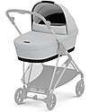 Cybex Melio Carrycot - Fog Grey - Comfortable and Easy to Carry Pram Systems