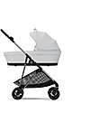 Cybex Melio Carrycot - Fog Grey - Comfortable and Easy to Carry Pram Systems