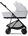 Cybex Melio Carrycot - Fog Grey - Comfortable and Easy to Carry Pram Systems