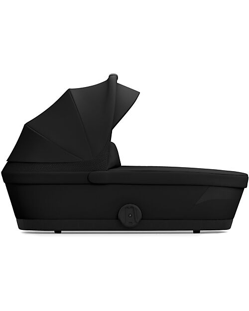 Cybex Melio Carrycot - Magic Black - Comfortable and Easy to Carry Pram Systems