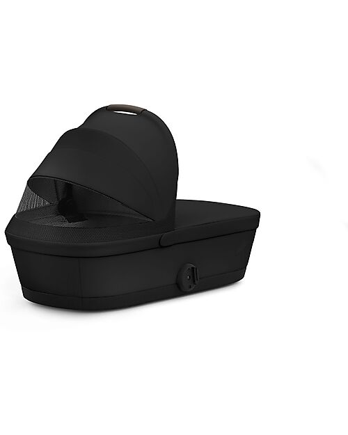 Cybex Melio Carrycot - Magic Black - Comfortable and Easy to Carry Pram Systems