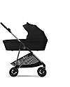 Cybex Melio Carrycot - Magic Black - Comfortable and Easy to Carry Pram Systems