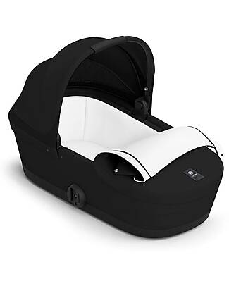 Cybex Melio Carrycot - Magic Black - Comfortable and Easy to Carry Pram Systems