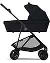 Cybex Melio Carrycot - Magic Black - Comfortable and Easy to Carry Pram Systems