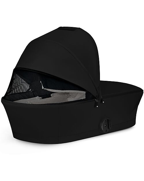 Cybex Melio Carrycot - Magic Black - Comfortable and Easy to Carry Pram Systems