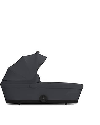 Cybex Melio Carrycot - Monument Grey - Comfortable and Easy to Carry Pram Systems