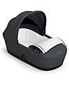 Cybex Melio Carrycot - Monument Grey - Comfortable and Easy to Carry Pram Systems