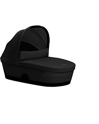 Cybex Melio Carrycot - Moon Black - Comfortable and Easy to Carry Pram Systems