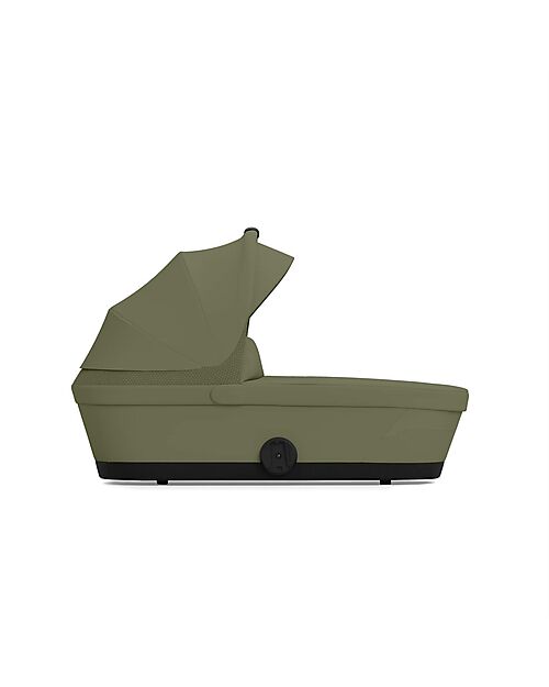 Cybex Melio Carrycot - Moss Green - Comfortable and Easy to Carry Pram Systems