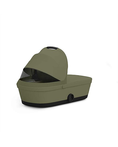 Cybex Melio Carrycot - Moss Green - Comfortable and Easy to Carry Pram Systems