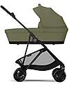 Cybex Melio Carrycot - Moss Green - Comfortable and Easy to Carry Pram Systems