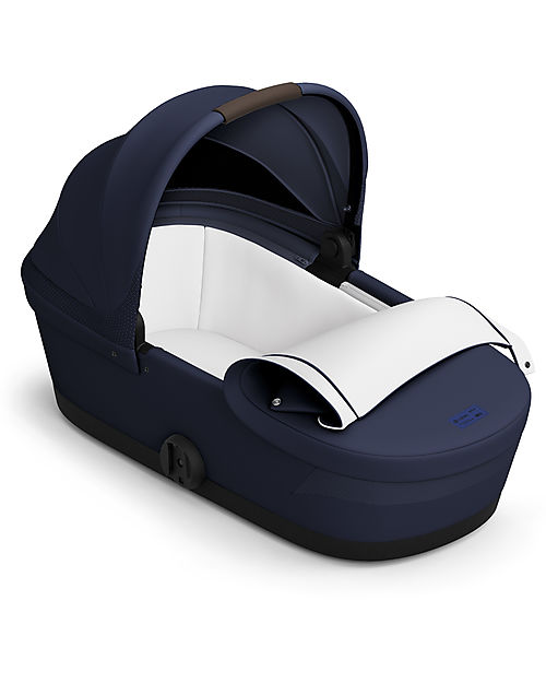 Cybex Melio Carrycot - Ocean Blue - Comfortable and Easy to Carry Pram Systems