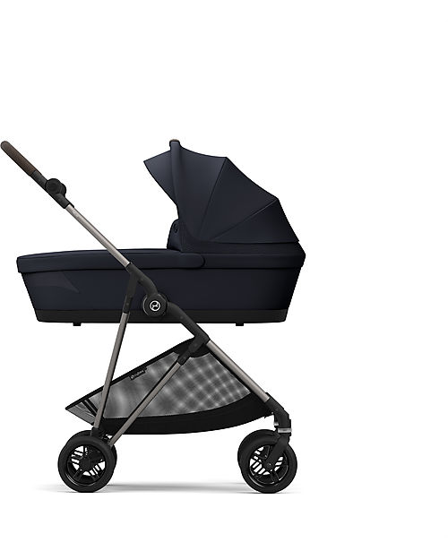 Cybex Melio Carrycot - Ocean Blue - Comfortable and Easy to Carry Pram Systems
