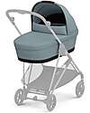 Cybex Melio Carrycot - Stormy Blue - Comfortable and Easy to Carry Pram Systems
