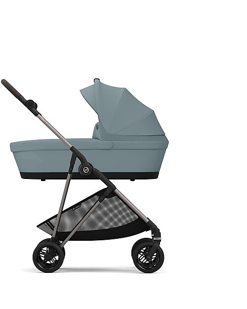 Cybex Melio Carrycot - Stormy Blue - Comfortable and Easy to Carry Pram Systems