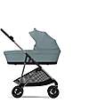 Cybex Melio Carrycot - Stormy Blue - Comfortable and Easy to Carry Pram Systems