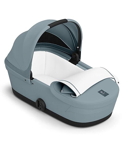 Cybex Melio Carrycot - Stormy Blue - Comfortable and Easy to Carry Pram Systems