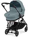 Cybex Melio Carrycot - Stormy Blue - Comfortable and Easy to Carry Pram Systems