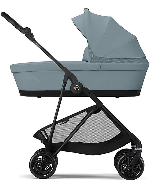 Cybex Melio Carrycot - Stormy Blue - Comfortable and Easy to Carry Pram Systems