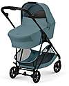 Cybex Melio Carrycot - Stormy Blue - Comfortable and Easy to Carry Pram Systems