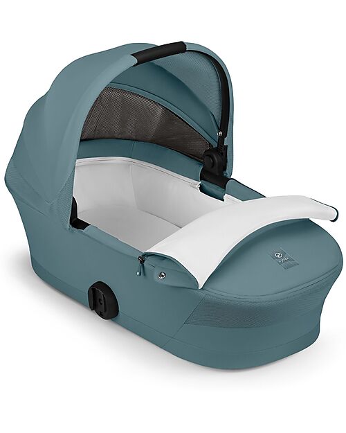 Cybex Melio Carrycot - Stormy Blue - Comfortable and Easy to Carry Pram Systems