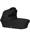 Cybex Melio Cot - Deep Black - Roomy and Sheltered Pram Systems