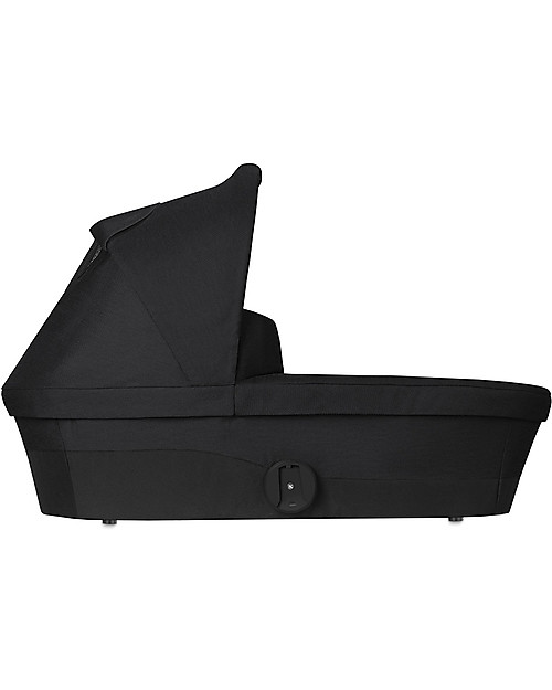 Cybex Melio Cot - Deep Black - Roomy and Sheltered Pram Systems