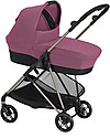 Cybex Melio Cot - Magnolia  Pink - Roomy and Sheltered Pram Systems