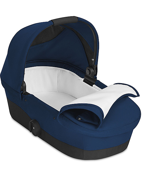 Cybex Melio Cot - Navy Blue - Roomy and Sheltered Pram Systems