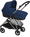 Cybex Melio Cot - Navy Blue - Roomy and Sheltered Pram Systems