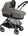 Cybex Melio Cot - Soho Grey - Roomy and Sheltered Pram Systems