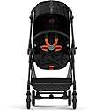 Cybex Melio Street Stroller - Real Black - Street Art Design - from Birth up to 15kg Lights Strollers