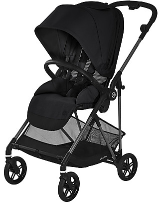 Cybex Melio Stroller - Deep Black - Ultra-Light 0-3 years! Lights Strollers