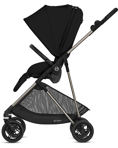 Cybex Melio Stroller - Deep Black - Ultra-Light 0-3 years! Lights Strollers
