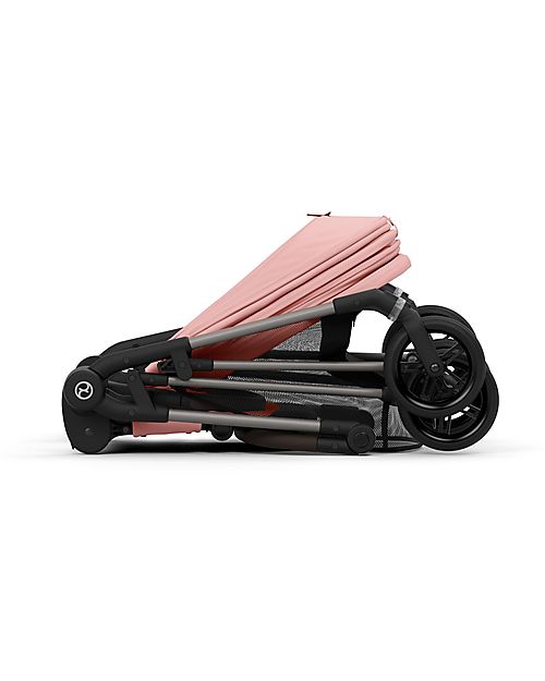 Cybex Melio Stroller - Hibiscus Red - Light and Versatile - from birth up to 15kg Lights Strollers
