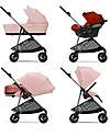 Cybex Melio Stroller - Hibiscus Red - Light and Versatile - from birth up to 15kg Lights Strollers