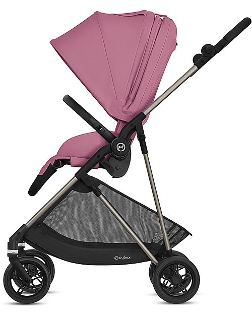 Cybex Melio Stroller - Magnolia Pink - Ultra-Light 0-3 years! Lights Strollers