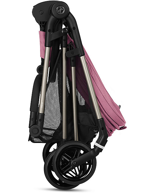 Cybex Melio Stroller - Magnolia Pink - Ultra-Light 0-3 years! Lights Strollers