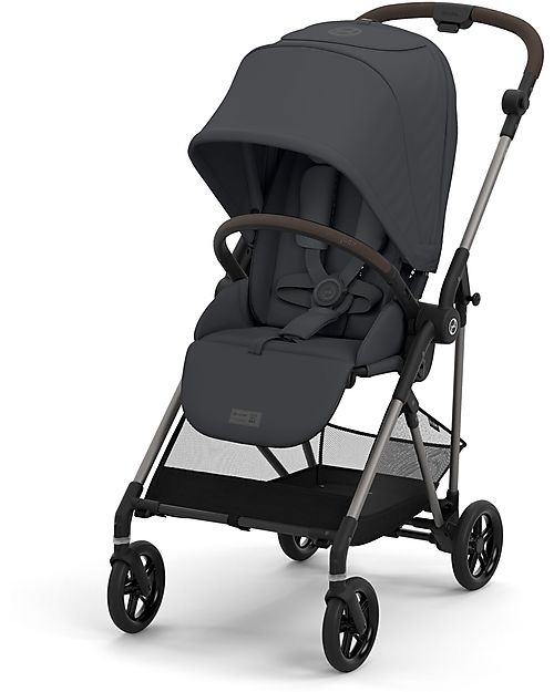 Cybex Melio Stroller - Monument Grey - Light and Versatile - from birth up to 15kg Lights Strollers