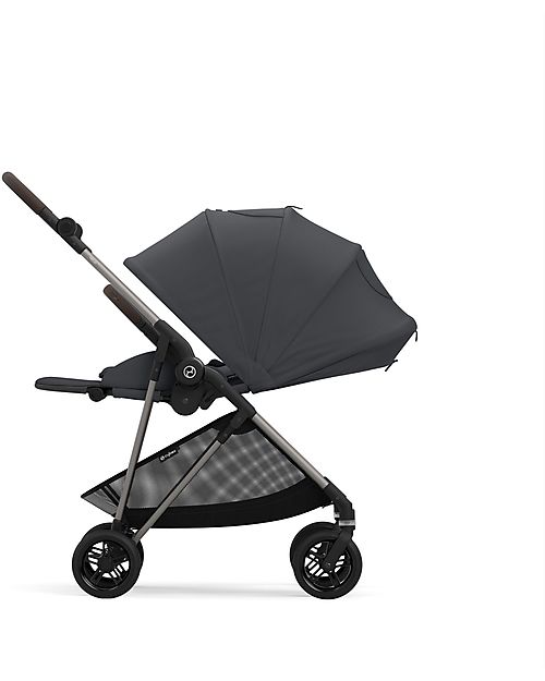 Cybex Melio Stroller - Monument Grey - Light and Versatile - from birth up to 15kg Lights Strollers